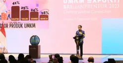 Presiden Joko Widodo Apresiasi BRI saat Hadiri Pembukaan UMKM EXPO(RT) BRILIANPRENEUR 2023
