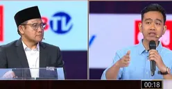 Debat Cawapres 2024, Cak Imin Kena Ulti Gibran Rakabuming Raka: Ini Gimana Ini Nggak Konsisten!