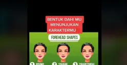 Tes Kepribadian: Bentuk Dahi Bisa Ungkap Karakter Seseorang, Kamu Tipe yang Mana? Cek Di Sini