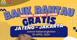Pemprov Jateng Buka Program Arus Balik Mudik Gratis, Cek Syarat dan Jadwalnya di Sini