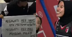 Pendukung Megawati Hangestri di Korea Selatan Jadi Sorotan, Bawa Poster Tulisan Red Bull