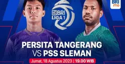 Link Live Streaming Persita Tangerang vs PSS Sleman Malam Ini Kick Off Pukul 19.00 WIB, Tonton di Sini!