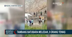 Tambang Batu Bara di kota Sawahlunto Meledak, 9 Tewas dan 1 Masih Hilang!