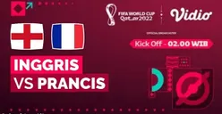 Fakta Menarik dan Link Live Streaming Laga Inggris VS Prancis di Perempat Final Piala Dunia Qatar 2022