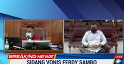 Hakim Wahyu Iman Santoso Terlihat Tidak Sehat Saat Sidang Pembacaan Vonis Terdakwa Ferdy Sambo