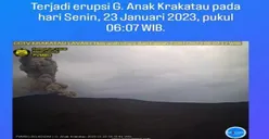 Hari Ini Gunung Anak Krakatau Berkali-kali Erupsi, Masyarakat Diimbau Beraktivitas dalam Radius Ini