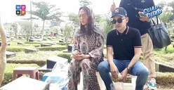 Curahan Hati Bunda Corla dan Ruben Onsu Ziarah Makam Olga Syahputra : Ini Anak Bunda Paling...
