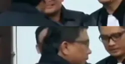 Makjleb! Momen Ferdy Sambo Buang Muka Sewaktu Bersalaman dengan Febri Diansyah, Warganet: Kapok Lu Ya Feb