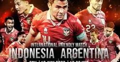 Link Streaming dan Line Up Timnas Indonesia vs Argentina Malam Ini