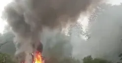 Helikopter Jatuh Saat Latihan Terbang di Kawasan Ciwidey Bandung Jawa Barat!