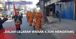 Kisah 32 Biksu Jalan Kaki Tempuh Perjalanan Religi dari Thailand Hingga Indonesia, Akan Finish Di...