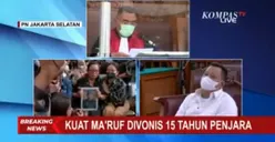 Sah! Dianggap berbelit-belit, Kuat Maruf Resmi Divonis 15 Tahun Penjara
