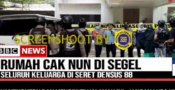 Geger! Kediaman Cak Nun Disegel Densus 88 Bahkan Seluruh Keluarganya Diseret Paksa, Benarkah?