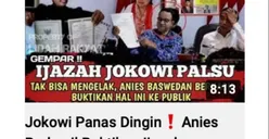 Panas Dingin! Anies Baswedan Berhasil Buktikan Ijazah Jokowi Palsu di Depan Semua, Bagaimana Faktanya?