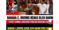 Bharada E Akhirnya Divonis Bebas oleh Hakim, Ferdi Sambo Kaget Sampai Pingsan, Benarkah?