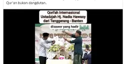 Yang Bener Aja Sih Masak Qariah Baca Quran Disawer, Kayak Lagi Dangdutan  Kata Ustadz Hilmi Firdausi