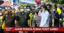 Detik-detik Rombongan Ketua Majelis Hakim Periksa TKP Eksekusi Brigadir Yosua