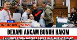 CEK FAKTA: Video Viral Febri Diansyah Diseret Paksa Keluar Ruang Sidang dan Ancam Bunuh Hakim Hoaks!