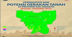 Waspada! Ada Potensi Pergerakan Tanah di 15 Titik Wilayah DKI Jakarta, BPBD Keluarkan Peringatan Dini
