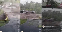 Viral Video Detik-detik Jembatan Perbatasan Penghubung Malang-Lumajang Terputus Akibat Banjir