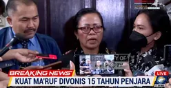 Kuat Maruf Divonis 15 Tahun, Ibunda Yosua Mengaku Lega: Terima Kasih Hakim