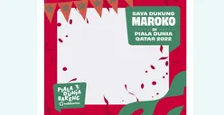 Link Twibbon Gratis untuk Dukung Timnas Maroko di Piala Dunia 2022 Qatar, Cocok Dibagikan di Media Sosial!
