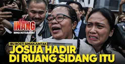 Brigadir J Hadir di Persidangan, Rosti Simanjuntak Yakin Sang Anak sedang Memeluknya: Yosua Selalu Ada