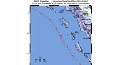 Breaking News, Gempa Bumi 5,2 SR Guncang Wilayah Nias Selatan, Sumatera Utara
