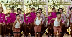 Ngakak! Cucu Keempat Jokowi Lompat-Lompat Pakai Kaus Kutang saat Foto Keluarga Acara Siraman Kaesang Pangarep