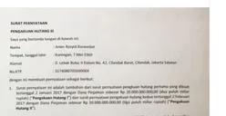 Viral Diduga Surat Perjanjian Utang Anies - Sandi yang Dijamin Oleh Erwin Aksa Saat Pilkada DKI