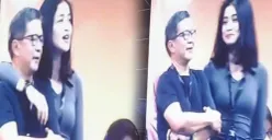 Wadidaw! Terungkap Ternyata ini Sosok Wanita Cantik yang Rangkul Mesra Rocky Gerung di Konser Dewa 19