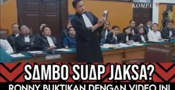 Ferdy Sambo Suap Jaksa, Ronny Talapessy Buktikan dengan Video CCTV Ini, Benarkah?