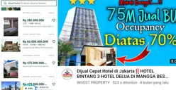 Benarkah Fenomena Hotel-hotel Mewah di Jakarta Dijual di Situs Jual Beli? Simak Faktanya di Sini!