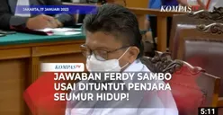 Beginilah Jawaban Ferdy Sambo Usai Dituntut Penjara Seumur Hidup