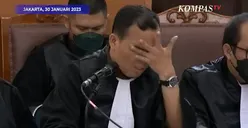 Viral! Jaksa Paris Manalu Usap Mata Berkali-kali Seolah Menangis Ketika Baca Replik Bharada E, Tuai Cibiran 