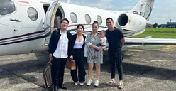Wow Keren, Sultan Andara Naik Jet Pribadi Bersama Irfan Hakim Ke Pernikahan Kaesang Pangarep dan Erina Gudono