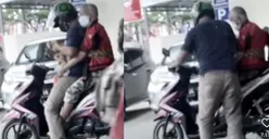 Viral Momen Haru Seorang Pria Bonceng Sang Ayah yang Sedang Sakit, Netizen: Bahagialah Masih Punya Orang Tua!