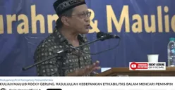 Rocky Gerung Ceramah di Maulid Nabi Muhammad: Begini Komen Fahri Hamzah dan Hasan Nasbi