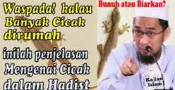 Waspada Banyak Cicak di Rumah, Bunuh atau Biarkan? Ternyata Pertanda Buruk Kata Ustadz Adi Hidayat