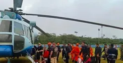 Pelukan Bahagia Istri Kompol Ayani Ketika Suaminya Selamat dari Insiden Jatuhnya Helikopter Bel 412
