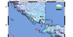 TERKINI! Gempa Bumi M 5,4 Guncang Sumur Banten, Tidak Berpotensi Tsunami