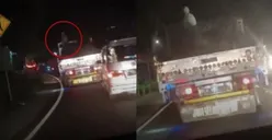 Sampai Istighfar! Viral Driver Dikagetkan dengan Penampakan Putih di Atas Truk, Netizen: Pocong Mudik!