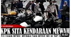 CEK FAKTA: KPK Sita Puluhan Mobil Mewah dan Moge Milik Sri Mulyani?