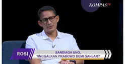 Kerap Disebut Tinggalkan Prabowo Demi Ganjar Pranowo, Ini Tanggapan Sandiaga Uno