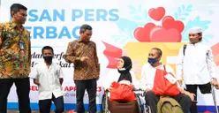 BTN dan Insan Pers Berbagi Paket Sembako  