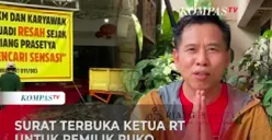  Buntut Kasus Ruko Makan Bahu Jalan di Pluit, Ketua RT Riang Unggah Surat Terbuka Minta Tak Demo Lagi