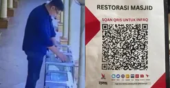 Viral Modus Penipuan Terbaru saat Ramadan, Pria Ini Ganti Barcode QRIS Kotak Amal Masjid dengan Miliknya