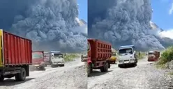 11 Kecamatan Terdampak Abu Vulkanik Erupsi Merapi Hingga Momen Panik Truk Berhamburan Keluar Area Tambang