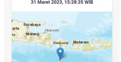 Terkini! Gempa Bumi dengan Skala 5.0 M Guncang Kuta Selatan, Pulau Bali
