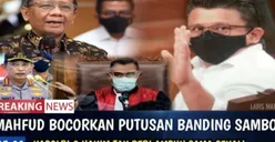 CEK FAKTA: Mahfud MD Bocorkan Putusan Banding Ferdy Sambo hingga Berbagai Pihak Tak Beri Ampun